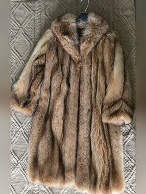 Luxurious Brown Fur Coat - Women's Classic Fur Overcoat